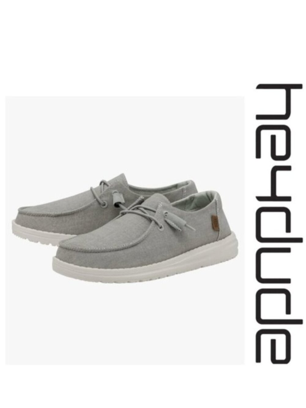 Hey Dude | "Chambray Light Grey" Wendy Slip On Shoes | Size 8